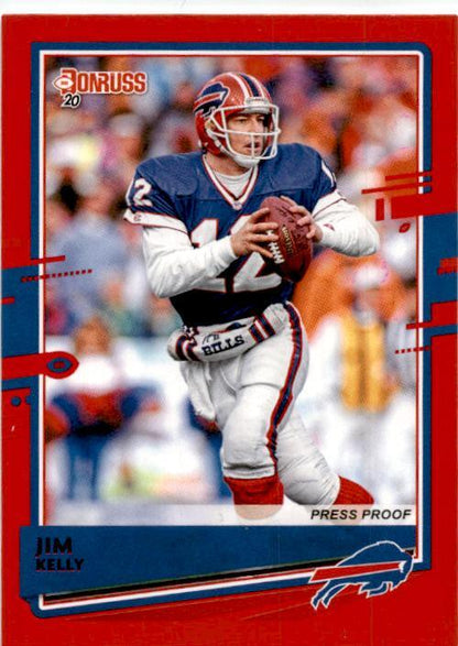 2020 Donruss Press Proof Red #47 Jim Kelly Buffalo Bills