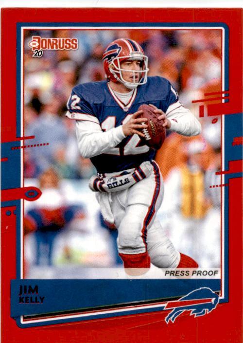 2020 Donruss Press Proof Red #47 Jim Kelly Buffalo Bills