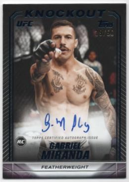 Gabriel Miranda #KNA-GMA 2024 Topps Knockout UFC Auto