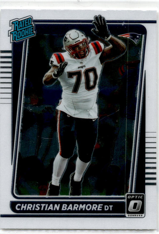 2021 Donruss Optic #268 Christian Barmore Rookie New England Patriots