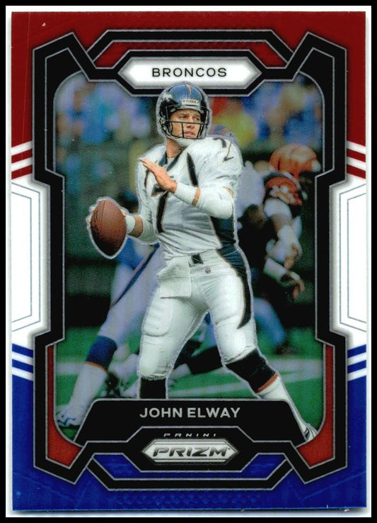 2023 Panini Prizm Red White and Blue #89 John Elway Denver Broncos