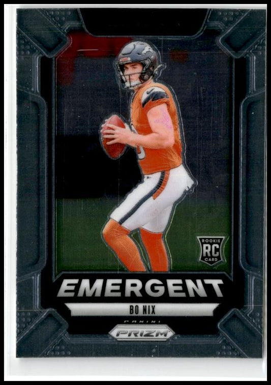 2024 Panini Prizm Emergent #3 Bo Nix Denver Broncos