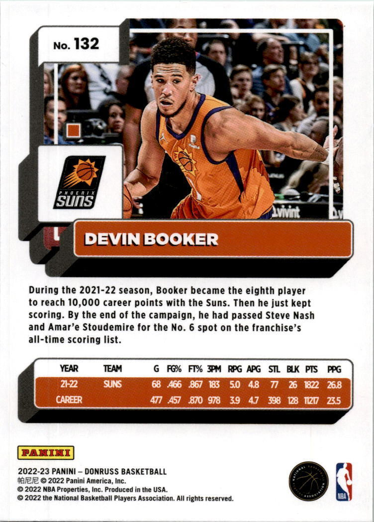 2022  Donruss Green Laser #132 Devin Booker