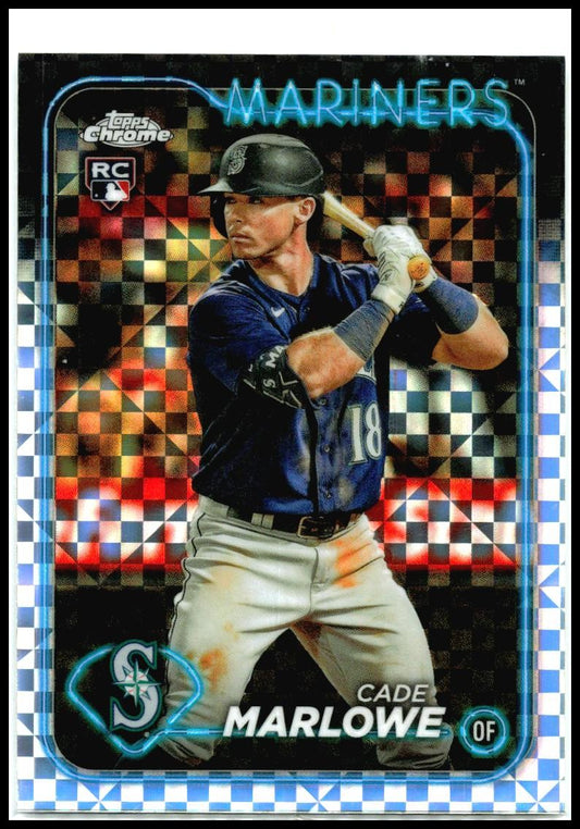2024 Topps Chrome X-Fractors #266 Cade Marlowe Rookie Seattle Mariners