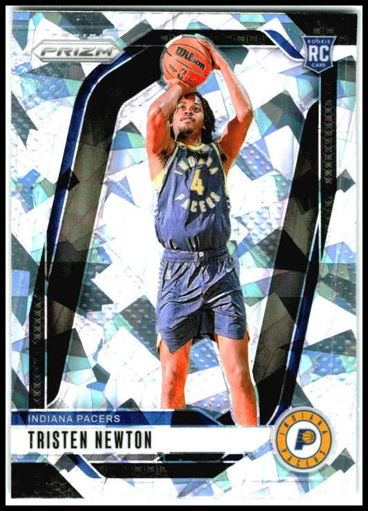 2024-25 Panini Prizm Prizms Ice #261 Tristen Newton Indiana Pacers
