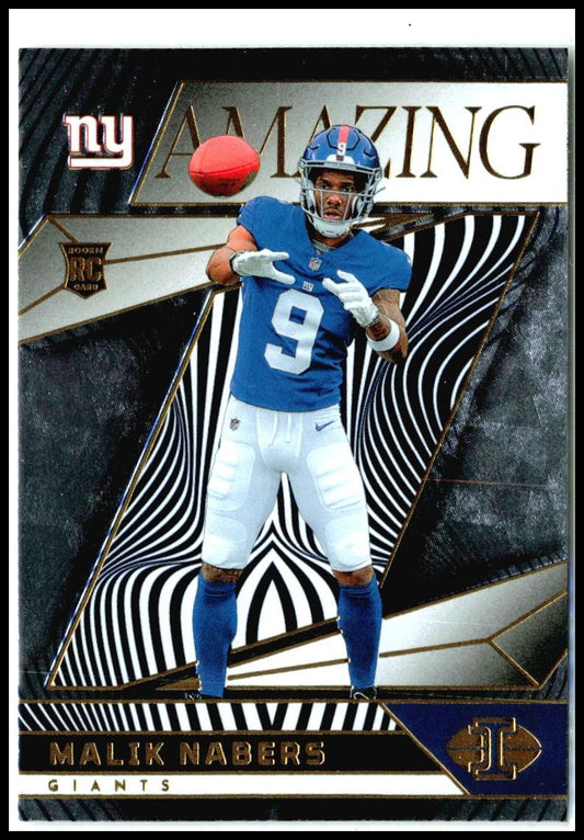 2024 Panini Illusions Amazing #4 Malik Nabers New York Giants