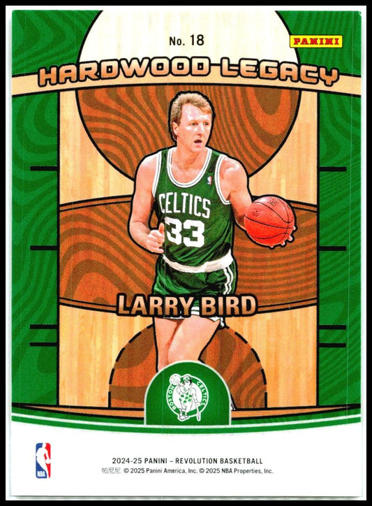 2024-25 Panini Revolution Hardwood Legacy #18 Larry Bird Boston Celtics