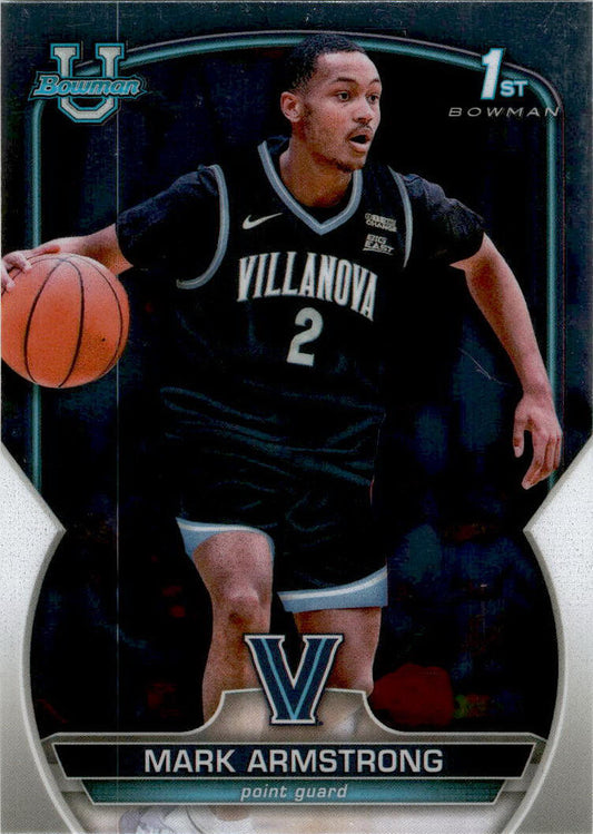 2022-23 Bowman University Chrome #95 Mark Armstrong Villanova Wildcats