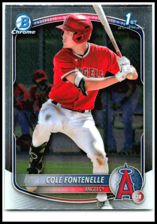 2025 Bowman Chrome Prospects #BCP-32 Cole Fontenelle Los Angeles Angels