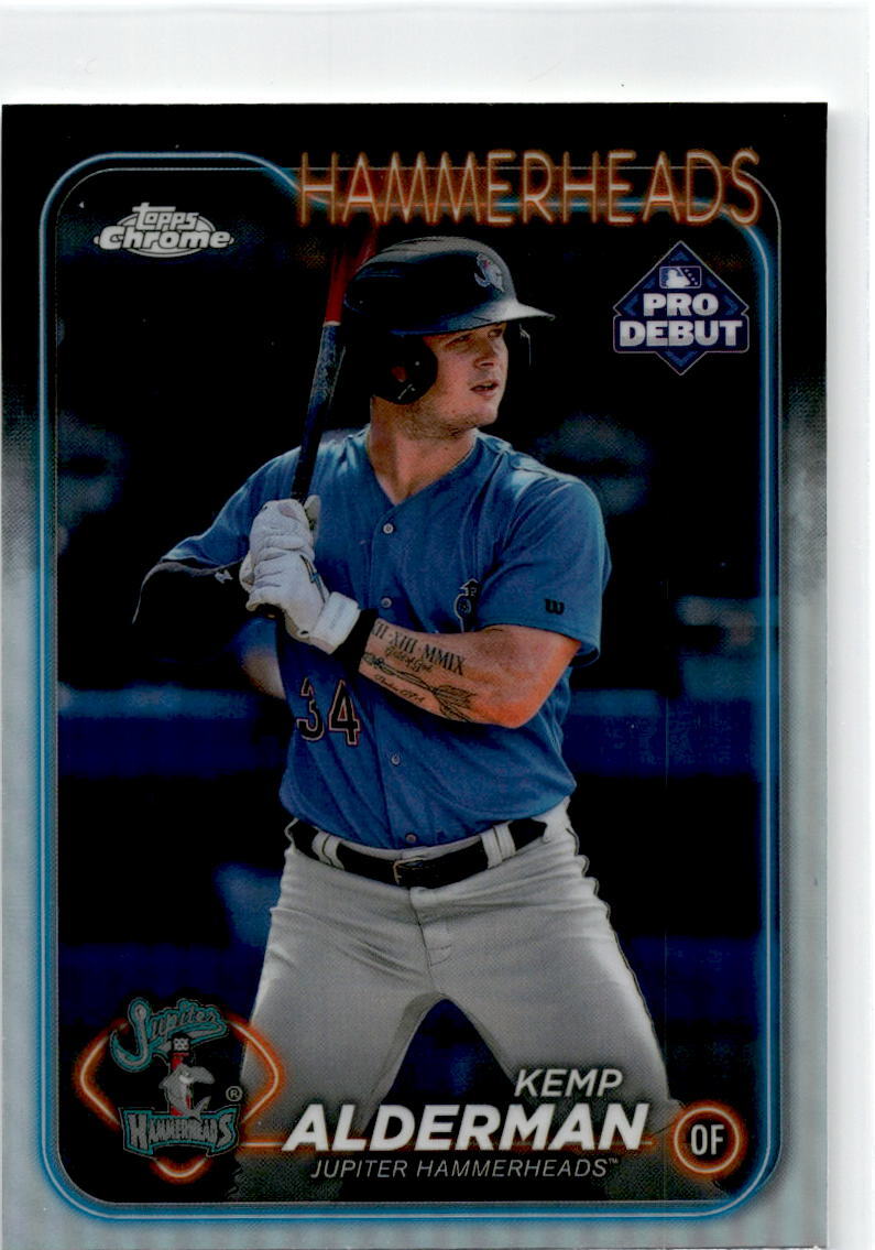 2024 Topps Chrome Pro Debut #266 Kemp Alderman Rookie Marlins