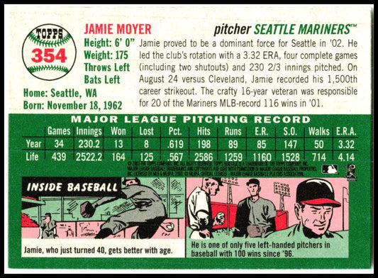 2003 Topps Heritage #354 Jamie Moyer Seattle Mariners