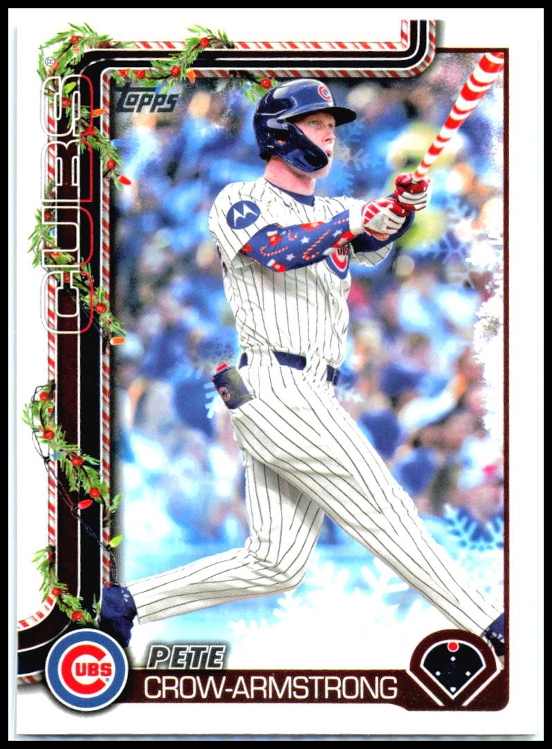 2025 Topps Holiday #H41b Pete Crow-Armstrong Chicago Cubs