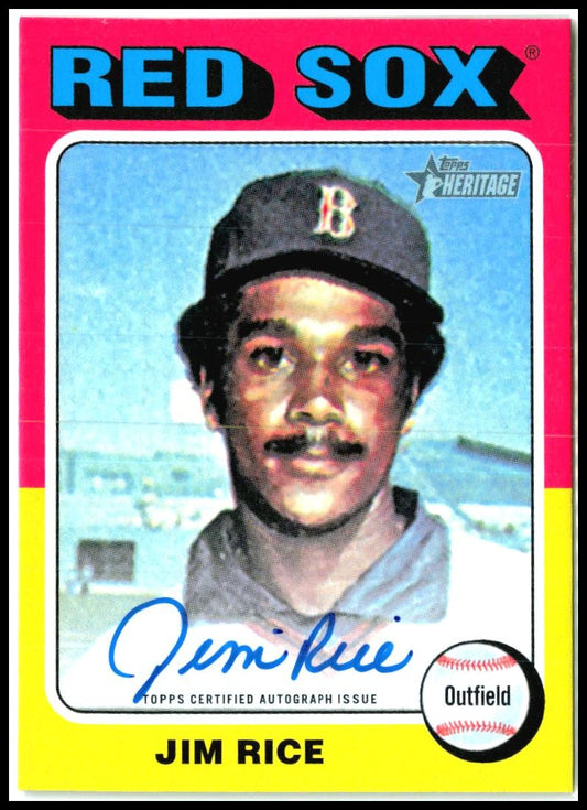 2024 Topps Heritage Real One Autographs #ROA-JRI Jim Rice Auto Boston Red Sox