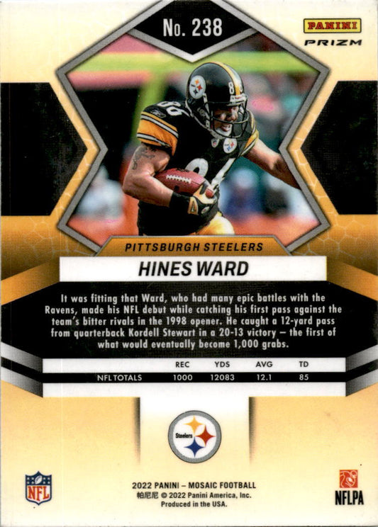 2022 Panini Mosaic Green #238 Hines Ward Pittsburgh Steelers