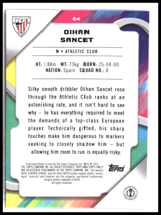 Oihan Sancet #64 2024-25 Finest UEFA Club Competitions