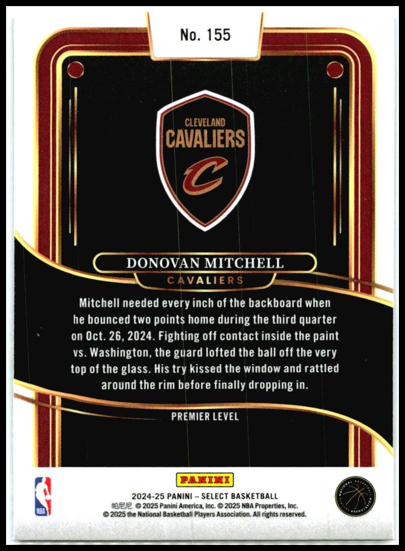 2024-25 Select Blue #155 Donovan Mitchell