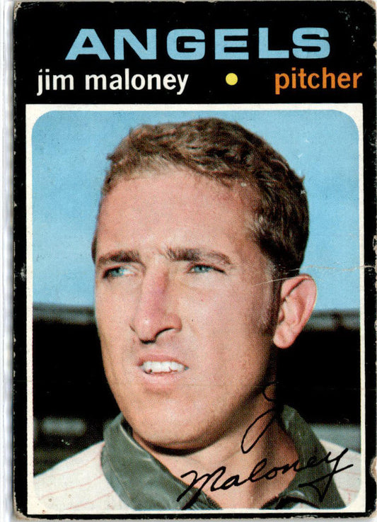 1971 Topps #645 Jim Maloney California Angels