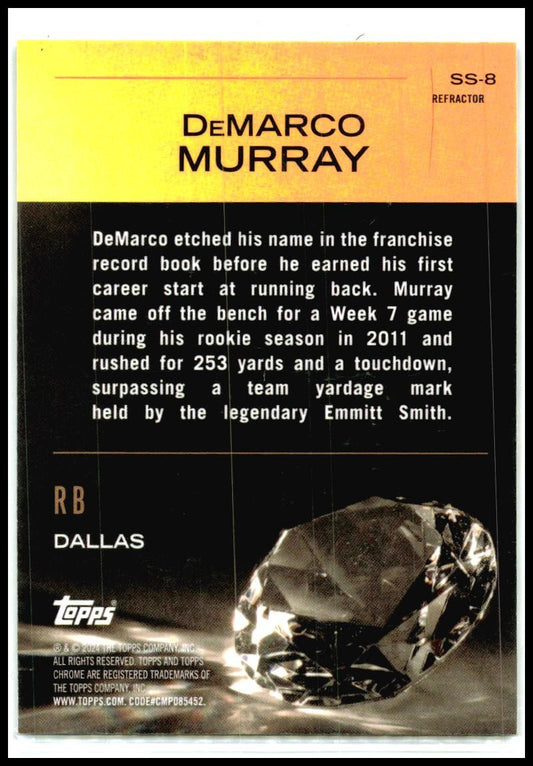 2024 Topps Chrome Sunday Swag Refractor #SS-8 DeMarco Murray Dallas Cowboys