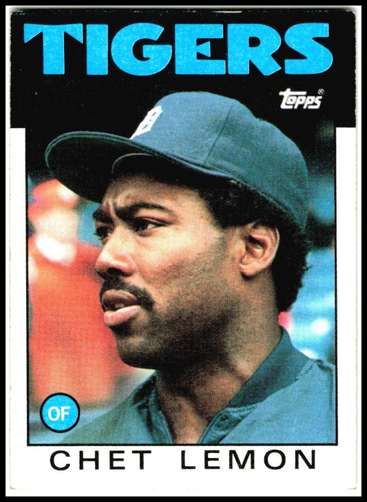 1986 Topps #160 Chet Lemon Detroit Tigers