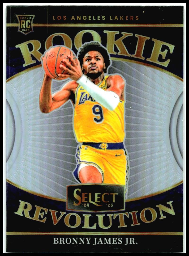 2024-25 Panini Select Rookie Revolution Silver Prizms #3 Bronny James Jr. Lakers