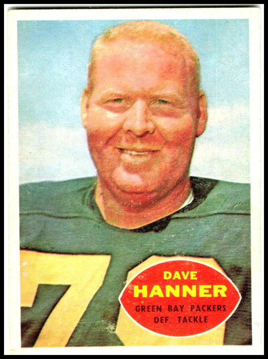 1960 Topps #59 Dave Hanner Green Bay Packers