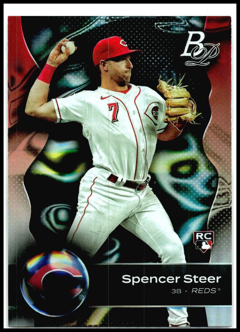 2023 Bowman Platinum #76 Spencer Steer Rookie Cincinnati Reds
