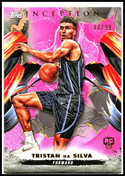 2024-25 Topps Inception Pink #12 Tristan da Silva Rookie #/99 Orlando Magic