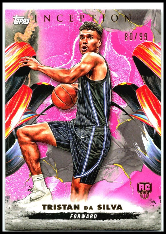2024-25 Topps Inception Pink #12 Tristan da Silva Rookie #/99 Orlando Magic