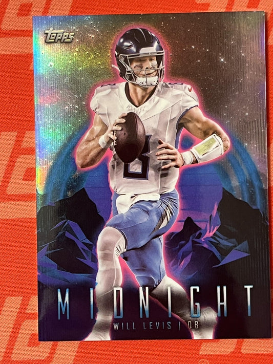 2024 Topps Midnight #94 Will Levis Tennessee Titans