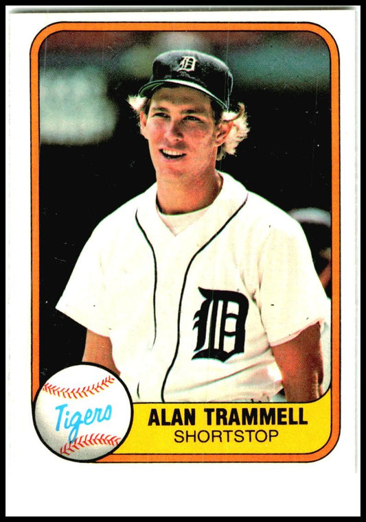 1981 Fleer #461 Alan Trammell Detroit Tigers
