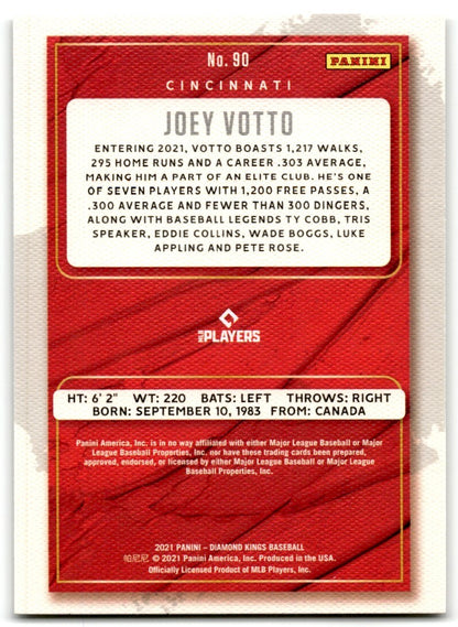 2021 Panini Diamond Kings Joey Votto Cincinnati Reds #90