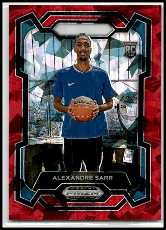 2024 Panini Prizm Draft Picks Prizms Red Ice #52 Alexandre Sarr Boca Juniors