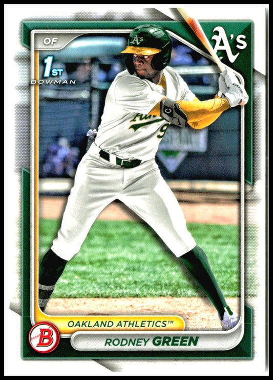 2024 Bowman Draft #BD-187 Rodney Green Oakland Athletics