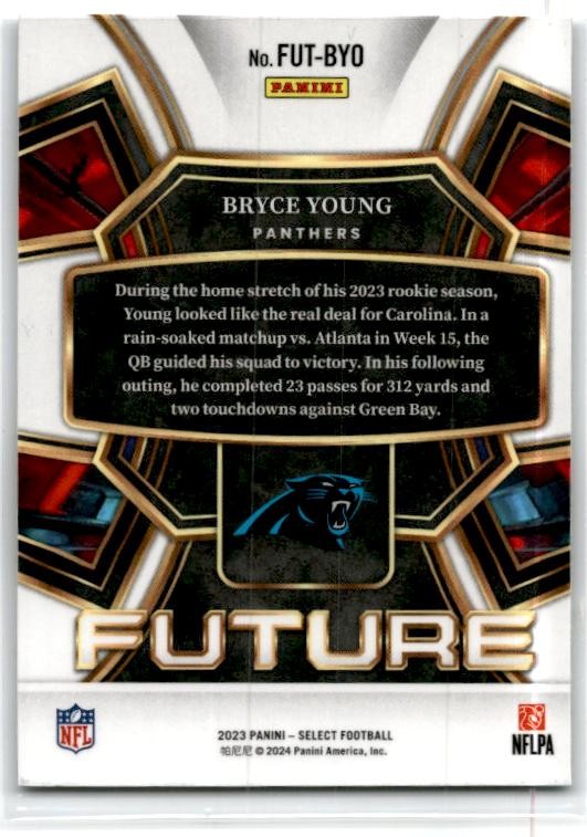 2023 Panini Select Select Future #FUT-BYO Bryce Young Carolina Panthers