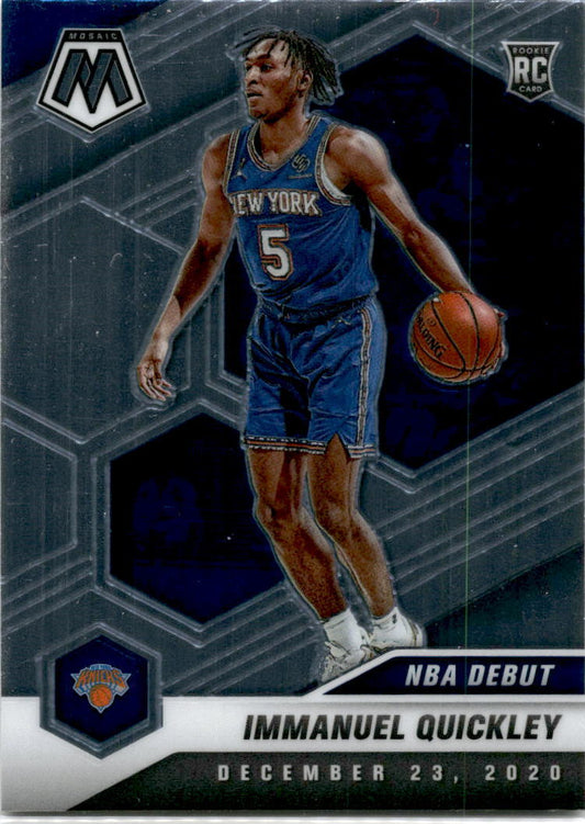 2020-21 Panini Mosaic #277 Immanuel Quickley Rookie Toronto Raptors