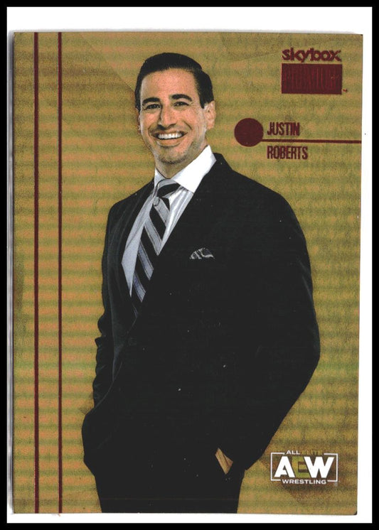 Justin Roberts #PP-43 2022 SkyBox Metal Universe AEW Premium