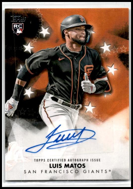 2024 Topps Baseball Stars Autographs (Series One) #BSA-LM Luis Matos Auto Giants