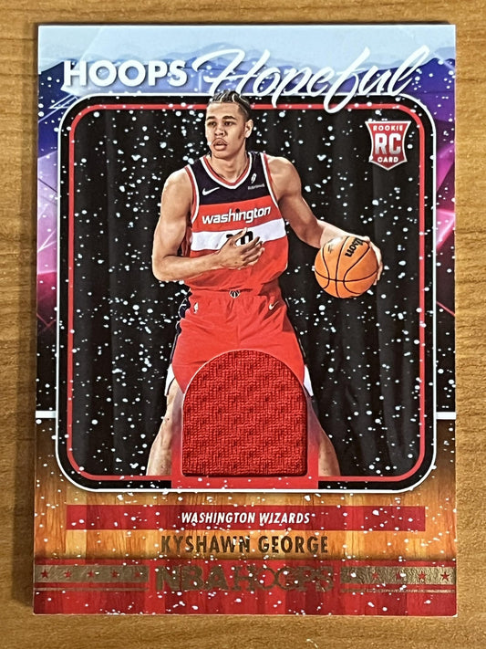 2024-25 Hoops Winter Hopeful Patch #HHH-KGW Kyshawn George Rookie Raptors