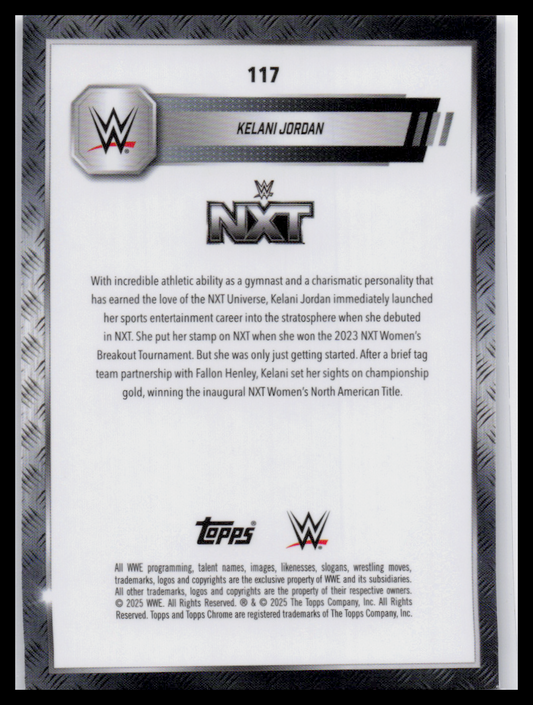 2024 Topps Chrome WWE #117 Kelani Jordan