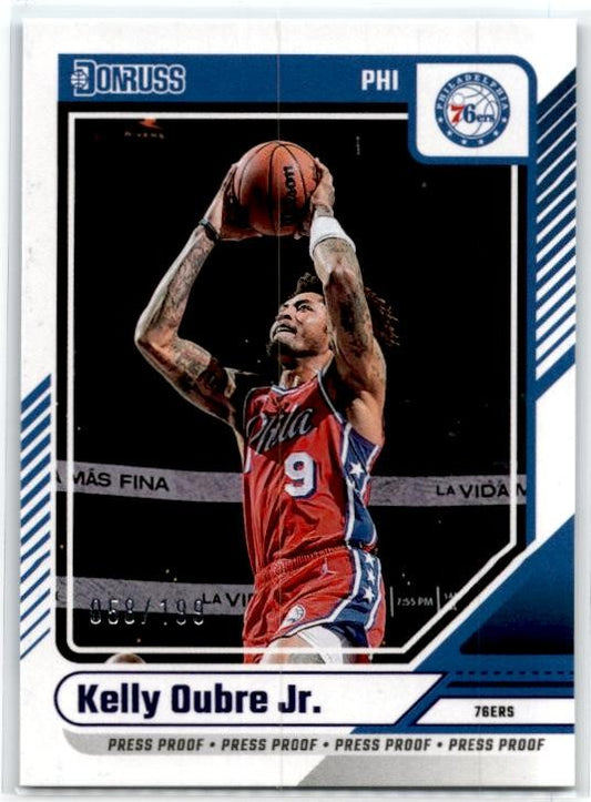 2024-25 Donruss Press Proof /199 #183 Kelly Oubre Jr. Philadelphia 76ers