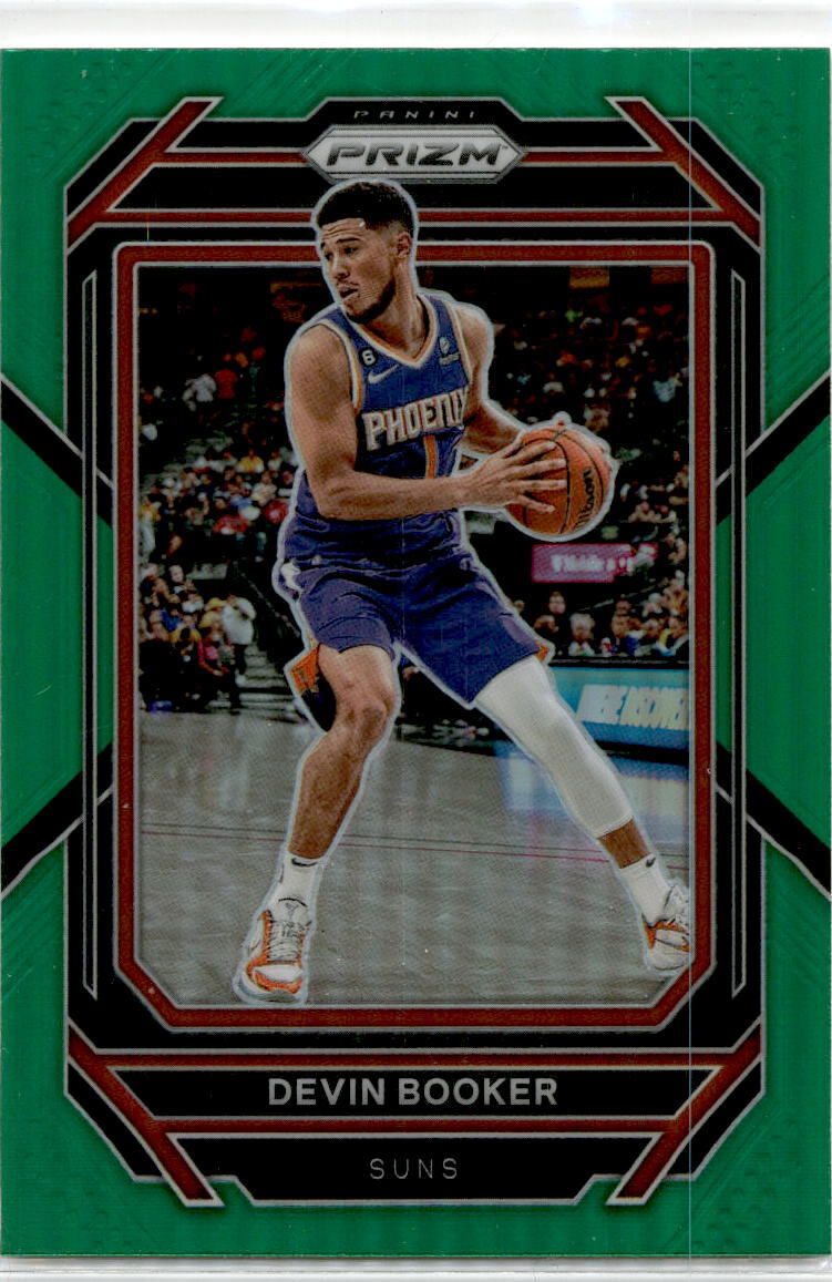 2022-23 Panini Prizm Green #140 Devin Booker Phoenix Suns