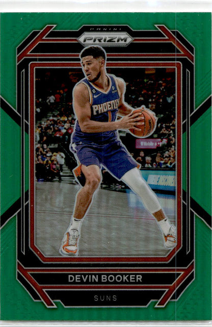 2022-23 Panini Prizm Green #140 Devin Booker Phoenix Suns