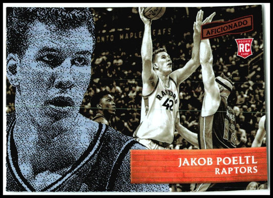 2016-17 Panini Aficionado #95 Jakob Poeltl Rookie Toronto Raptors