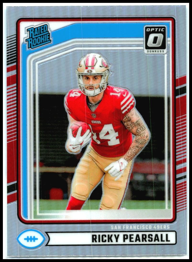 2024 Donruss Optic Rated Rookies Preview Holo #318 Ricky Pearsall Rookie 49ers