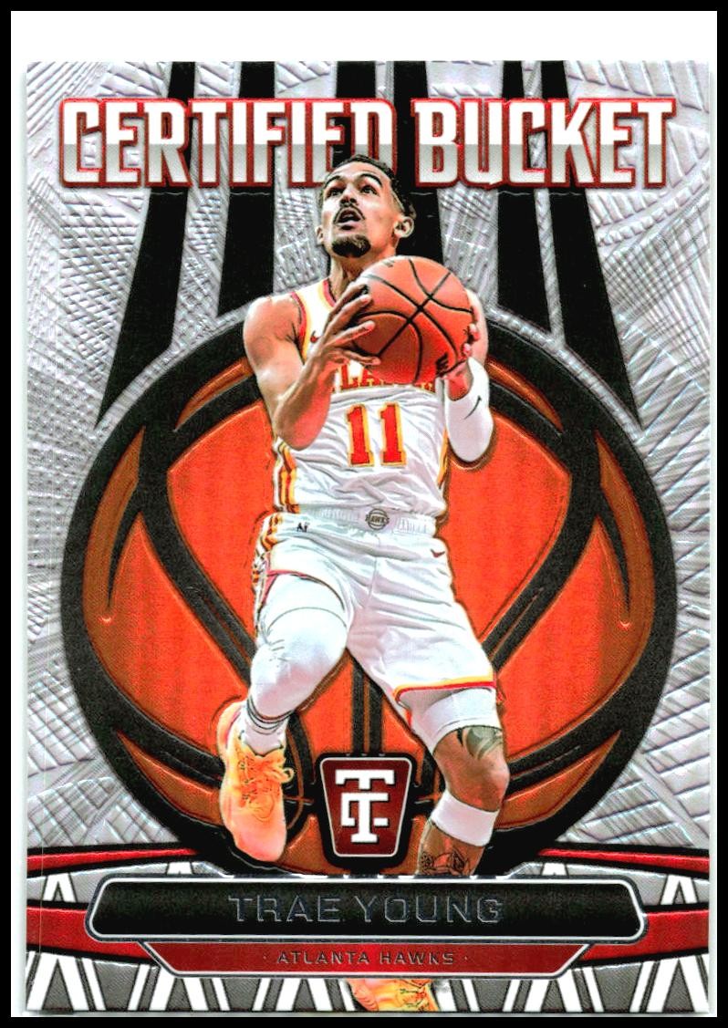 2024-25 Panini Totally Certified Certified Bucket #9 Trae Young Atlanta Hawks