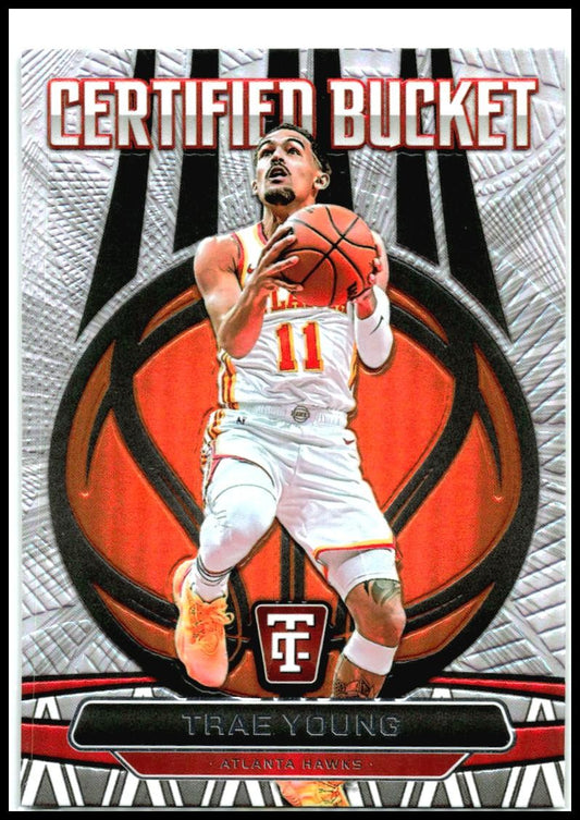 2024-25 Panini Totally Certified Certified Bucket #9 Trae Young Atlanta Hawks