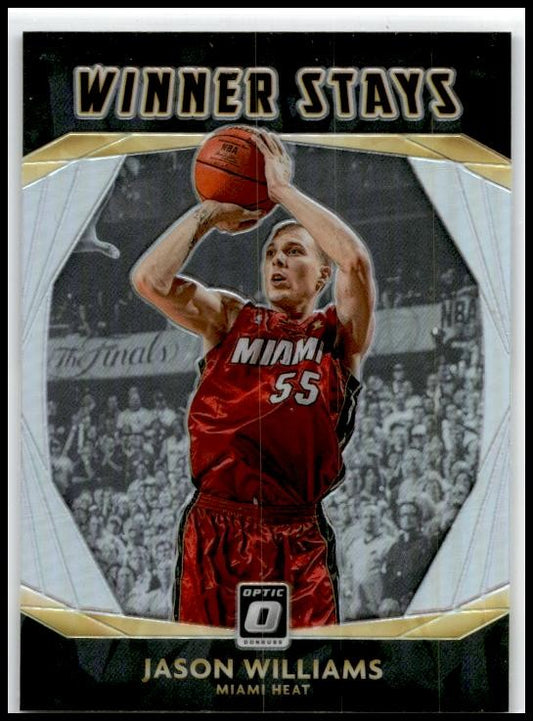 2020-21 Donruss Optic Winner Stays Holo #4 Jason Williams Miami Heat