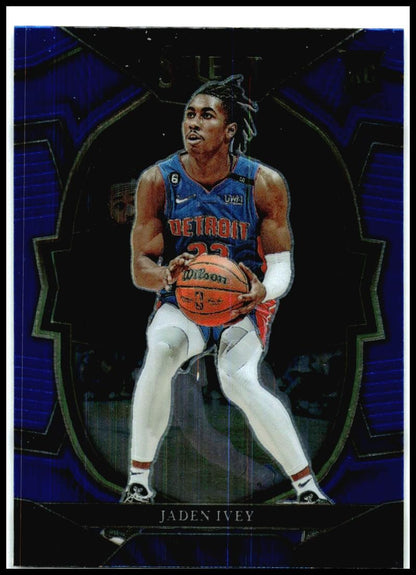 2022-23 Panini Select Blue #87 Jaden Ivey Rookie Detroit Pistons