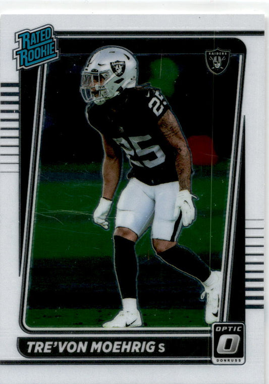 2021 Donruss Optic #271 Tre'von Moehrig Rookie Las Vegas Raiders