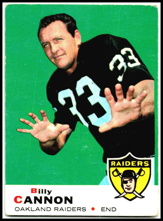 1969 Topps #68 Billy Cannon Oakland Raiders